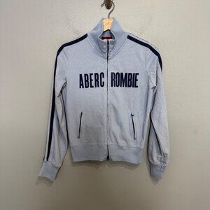 ABERCROMBIE & FITCH vintage full zip spellout mock jacket size M